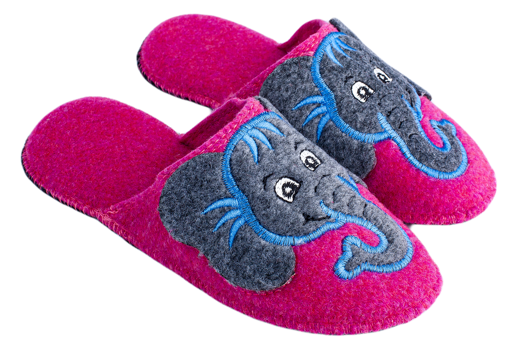 Children's indoor felt slippers