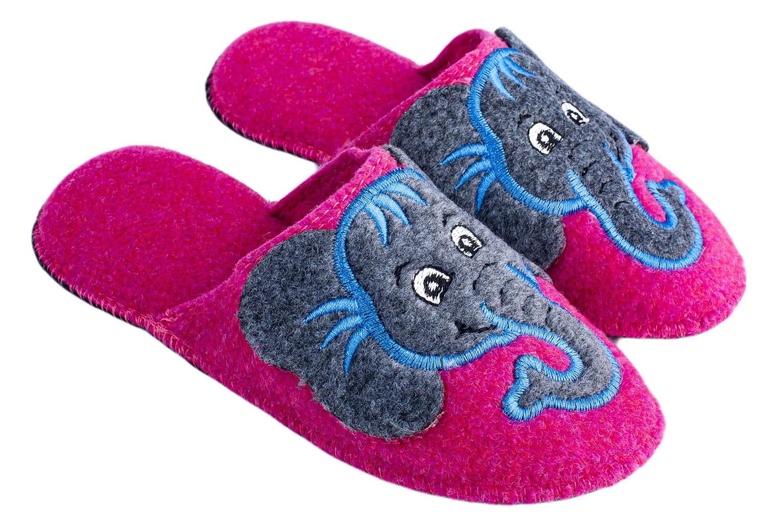 Children's indoor felt slippers